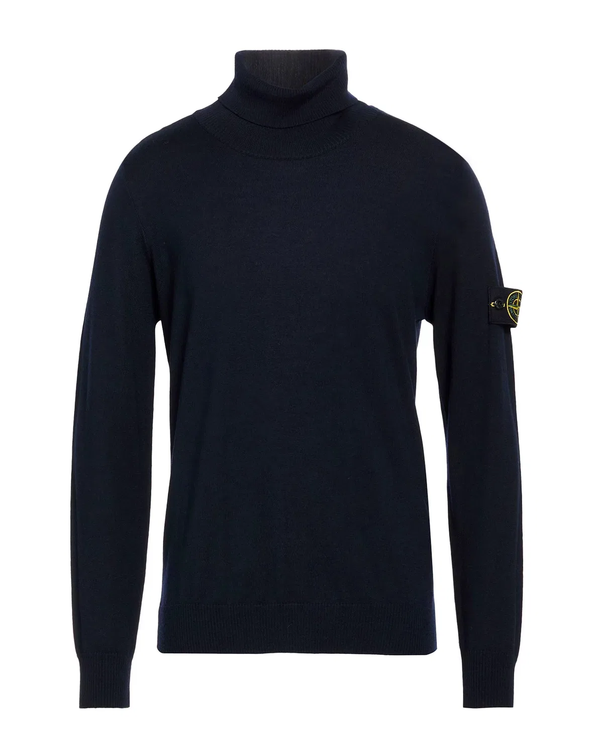 Мужской свитер с высоким воротником Stone Island, темно‑синий