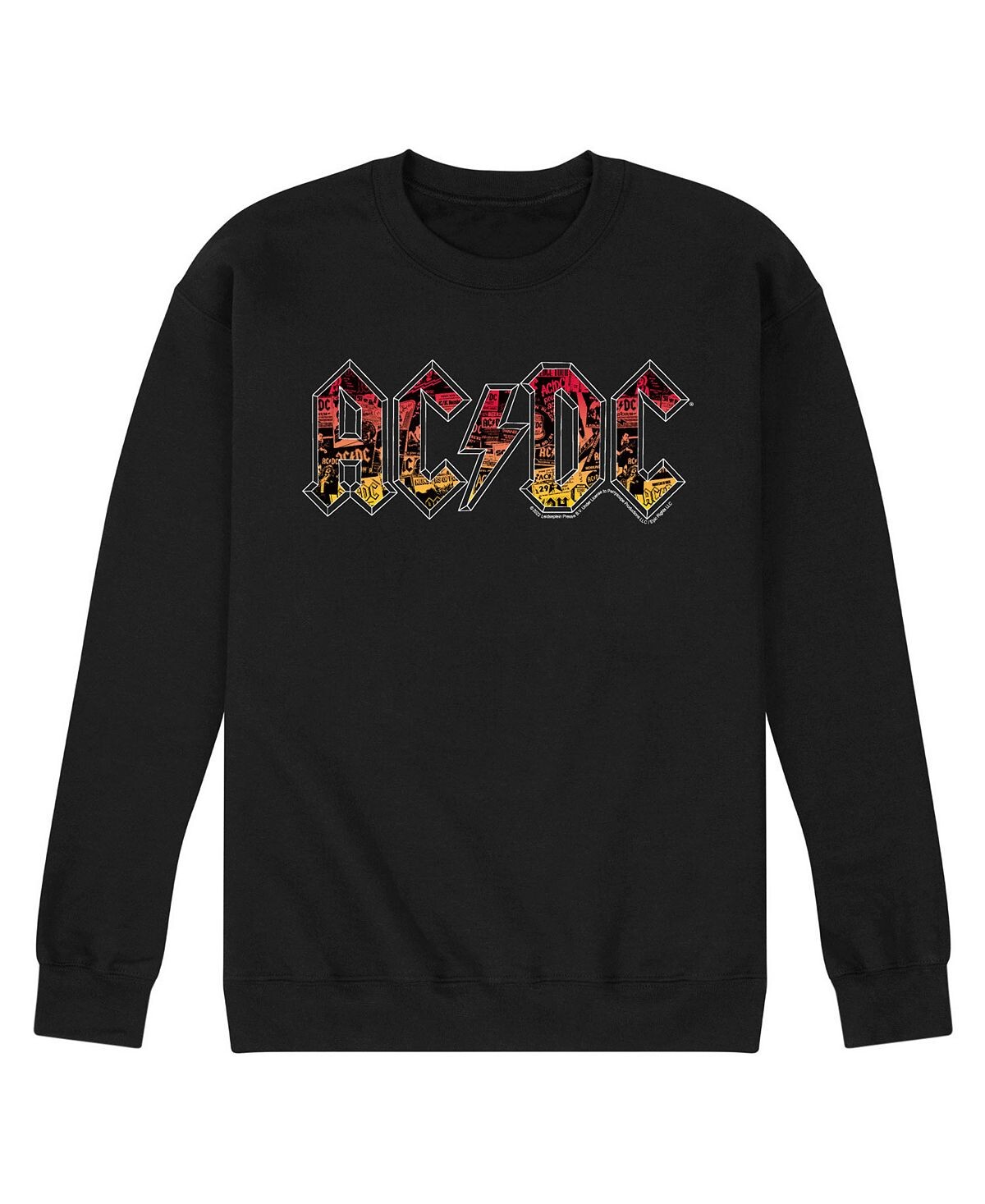 

Мужская флисовая футболка с логотипом acdc AIRWAVES, черный