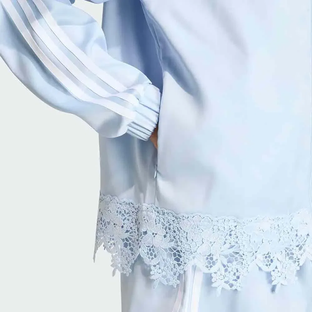 Худи свободного кроя на молнии Satin Lace Firebird Loose Adidas Originals, синий — фото 4