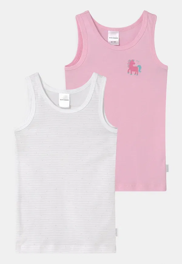 Комплект маек хлопковый 2Pack - undershirt Schiesser, Light Pink, светло-розовый
