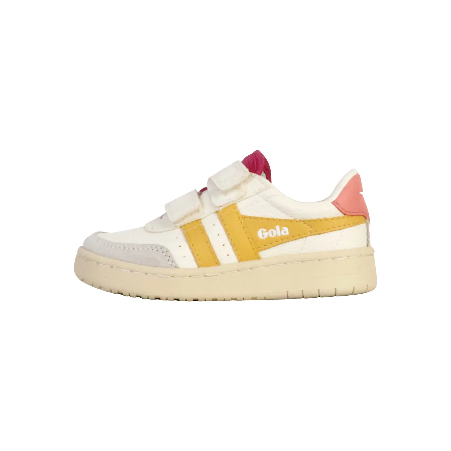 Кроссовки низкие детские из кожи Falcon Strap Gola, белый