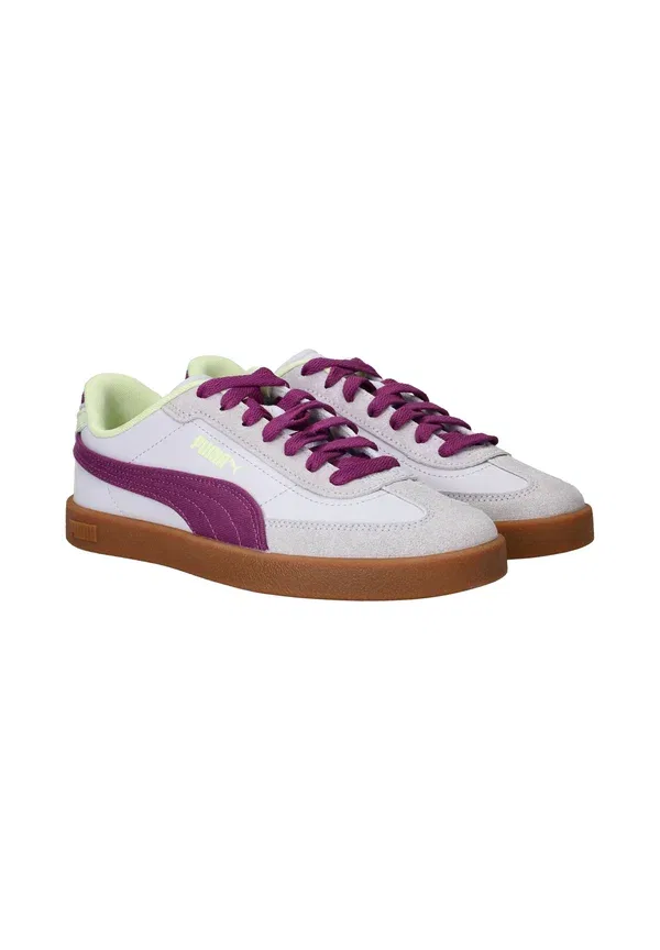 Кроссовки с кожаным верхом Club II Era Summer JR + PS Puma, Lavender Pop, Plum Wine, лавандовый — фото 2