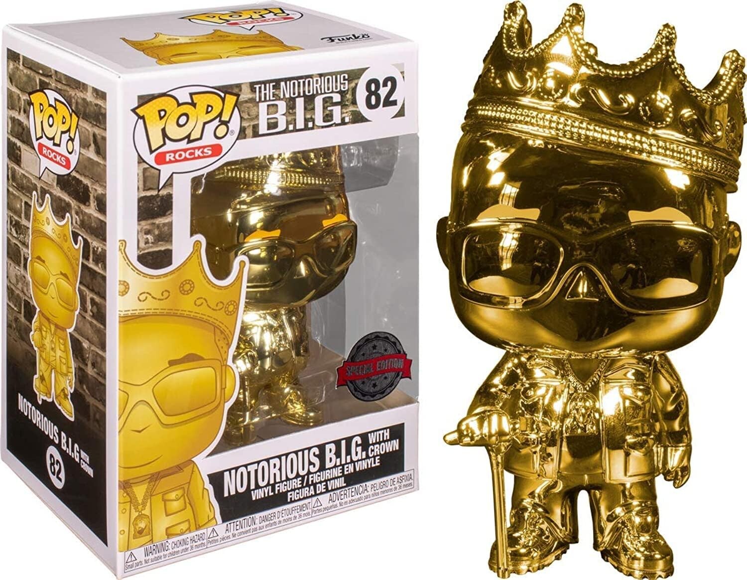 

Фигурка Funko POP! The Notorious B.I.G. - Notorious B.I.G. (Gold Chrome)