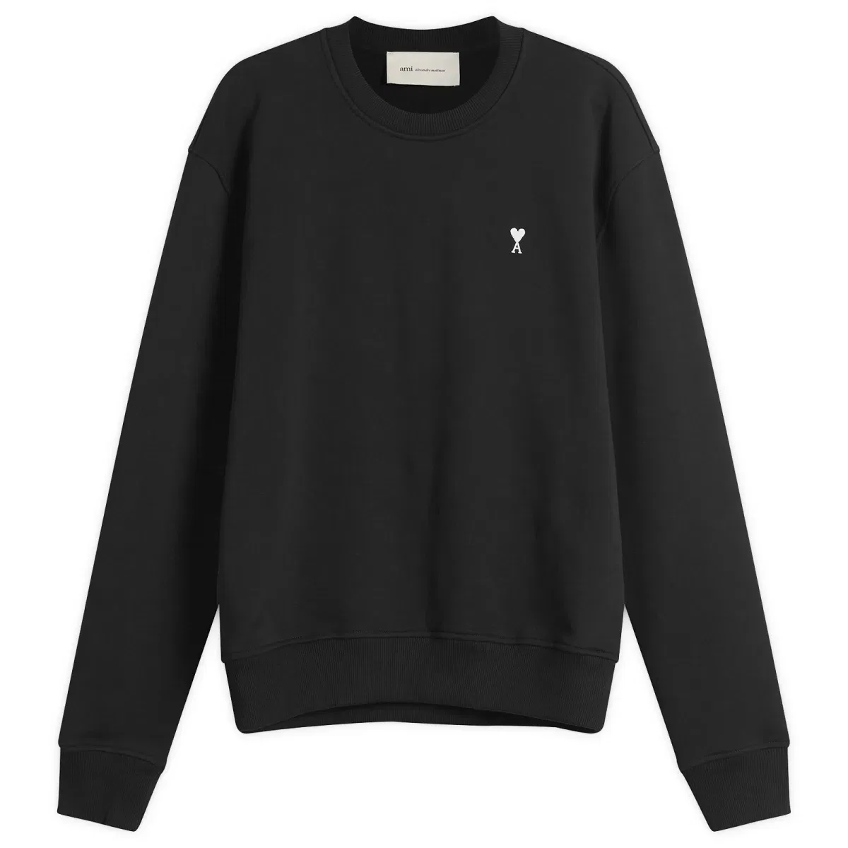 Свитшот мужской с принтом Ami de Coeur Ami Paris, Noir/Blanc Creme
