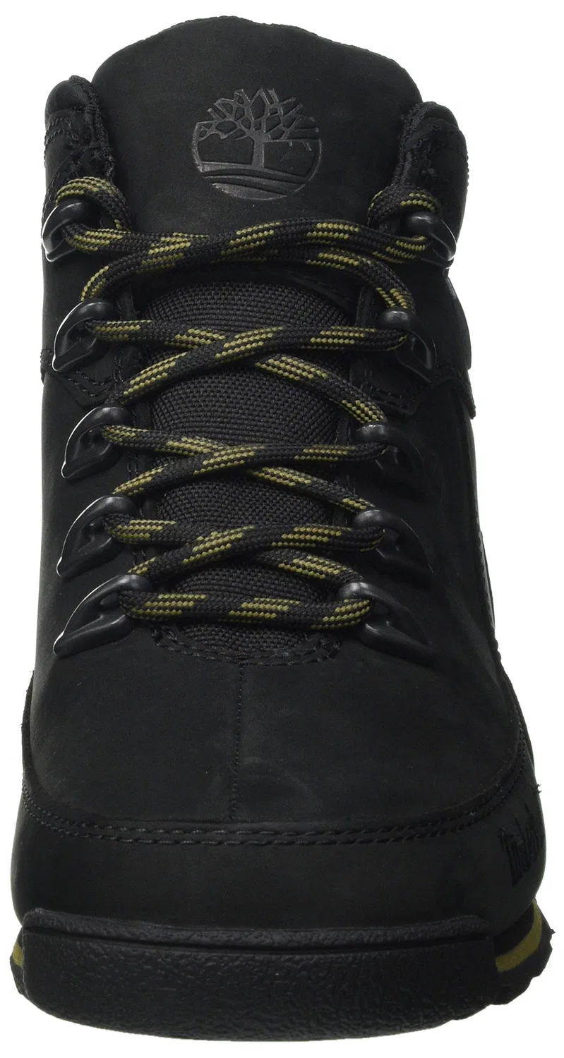 Детские ботинки для мальчиков с шнуровкой Euro Rock Hiker Timberland, Black Nubuck — фото 2