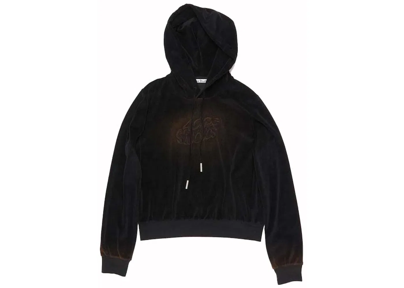 Мужской облегающий свитер с капюшоном Acne Studios, Черный
