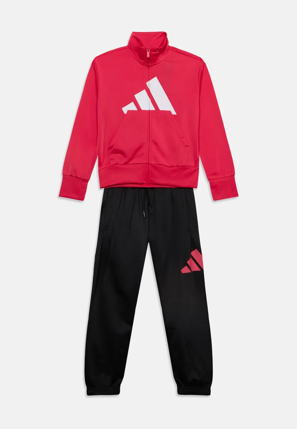 Детский спортивный костюм унисекс для девочек Adidas Performance, Power Pink/White — фото 3