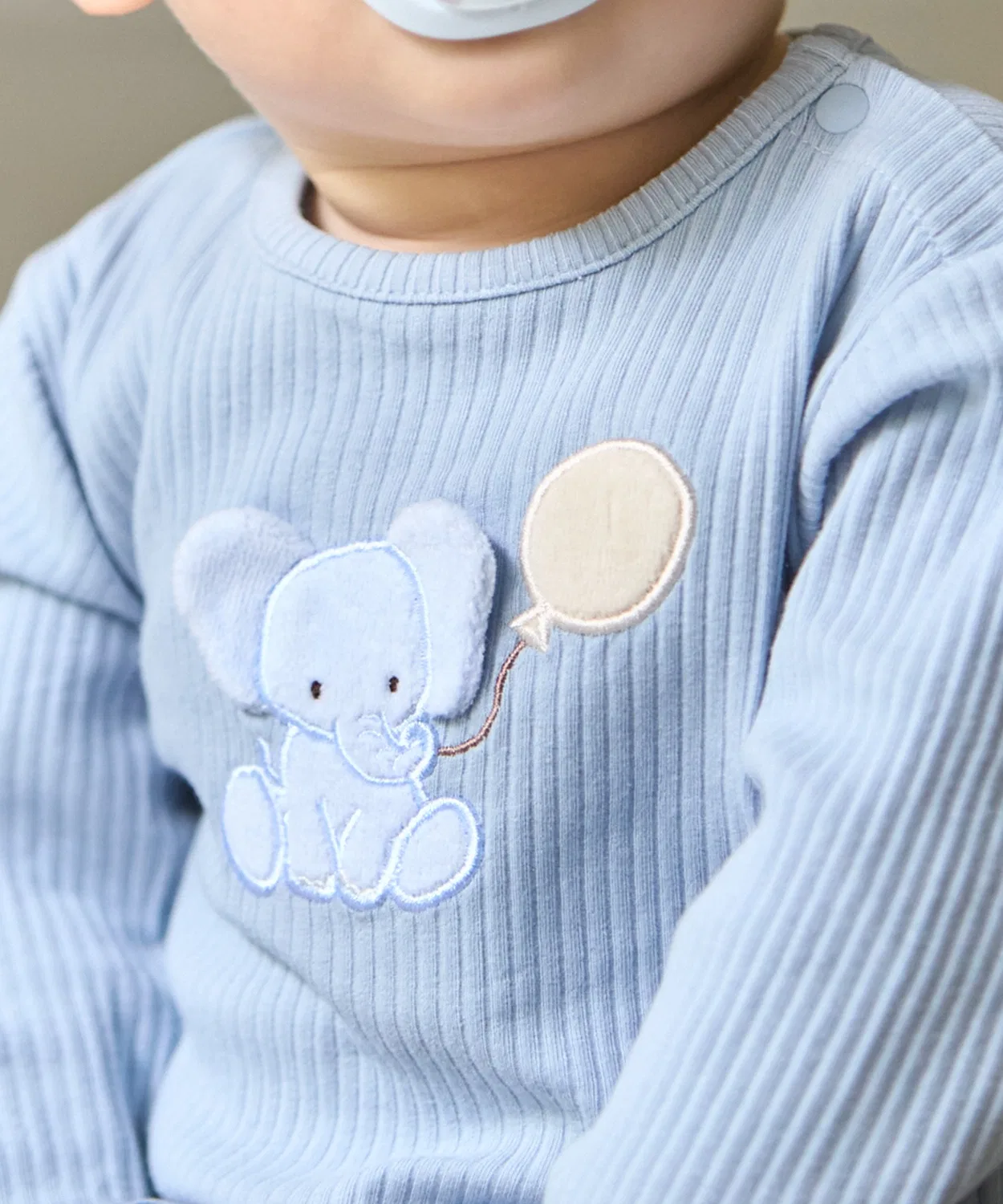 Детский комбинезон-боди с аппликацией Animal Romper petit main, Lemon Yellow — фото 2