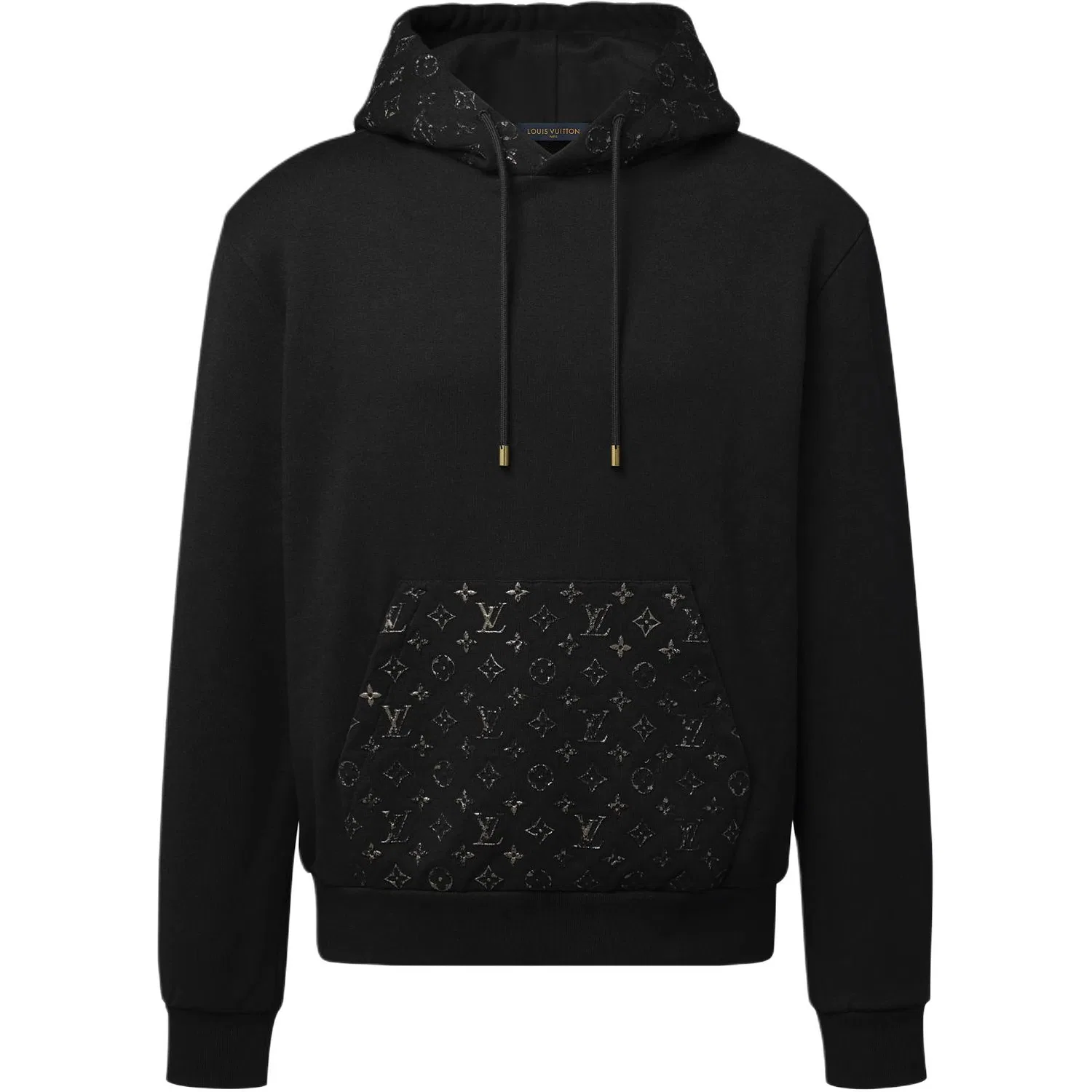 Мужской свитшот с капюшоном Monogram LOUIS VUITTON, Black