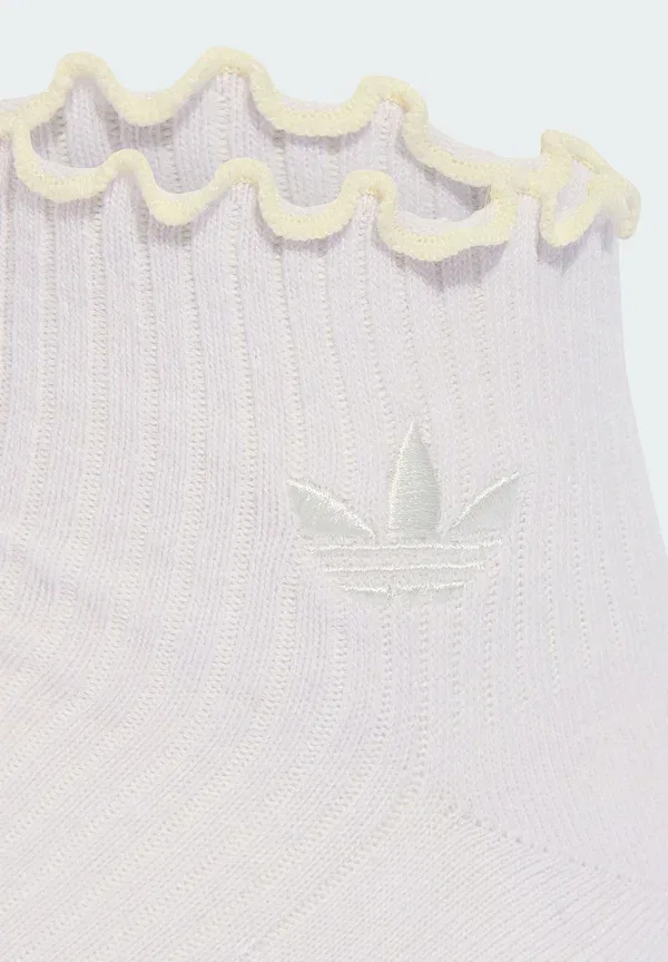 Комплект из 2 пар носков унисекс с оборками Adidas Originals, белый/фиолетовый — фото 4