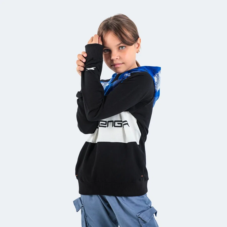Детский свитшот с капюшоном и карманами Dragica In Slazenger, Красный — фото 4