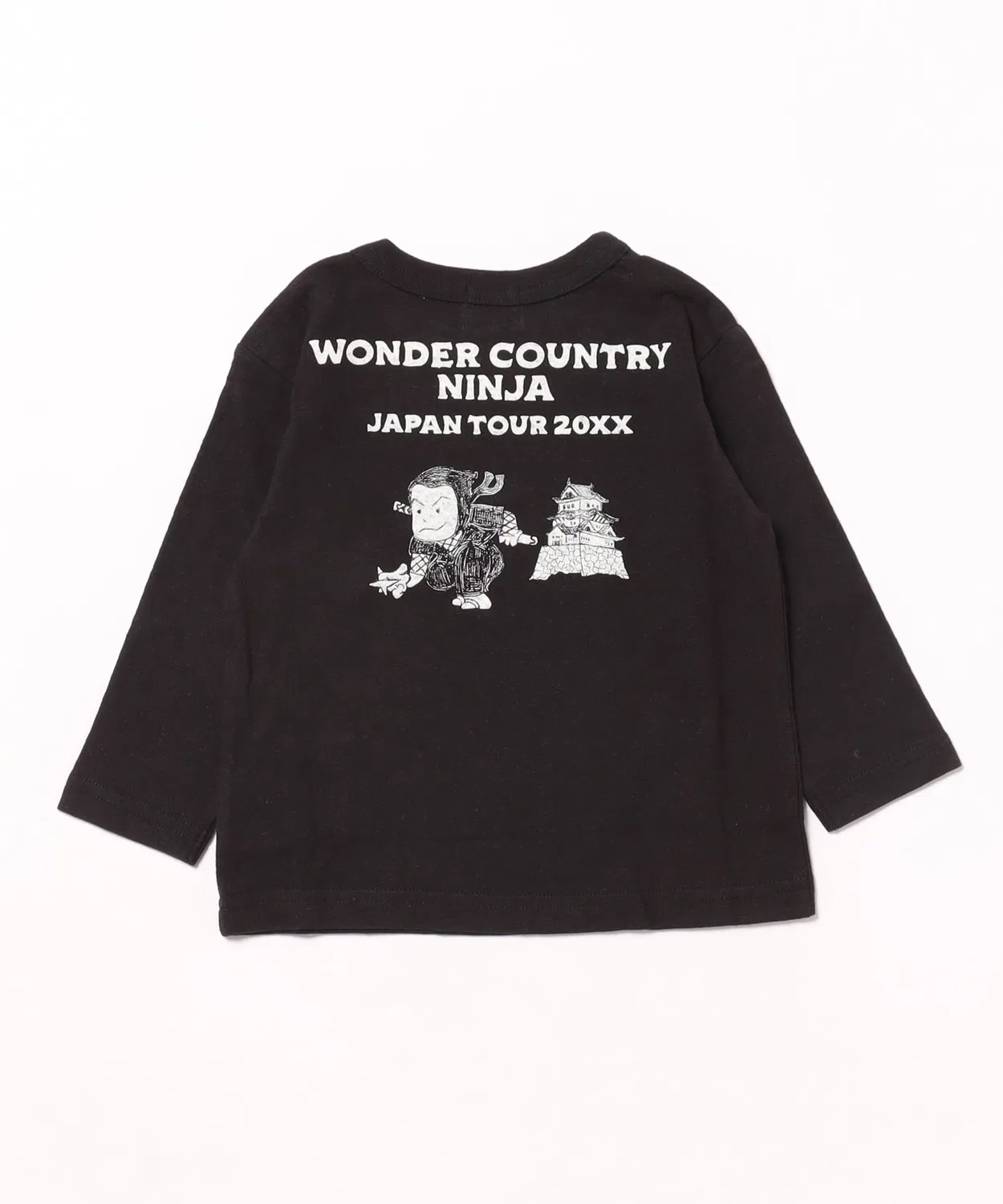 Детская футболка с японским принтом, модель JAPAN Motif 3 F.O.KIDS, Black — фото 4