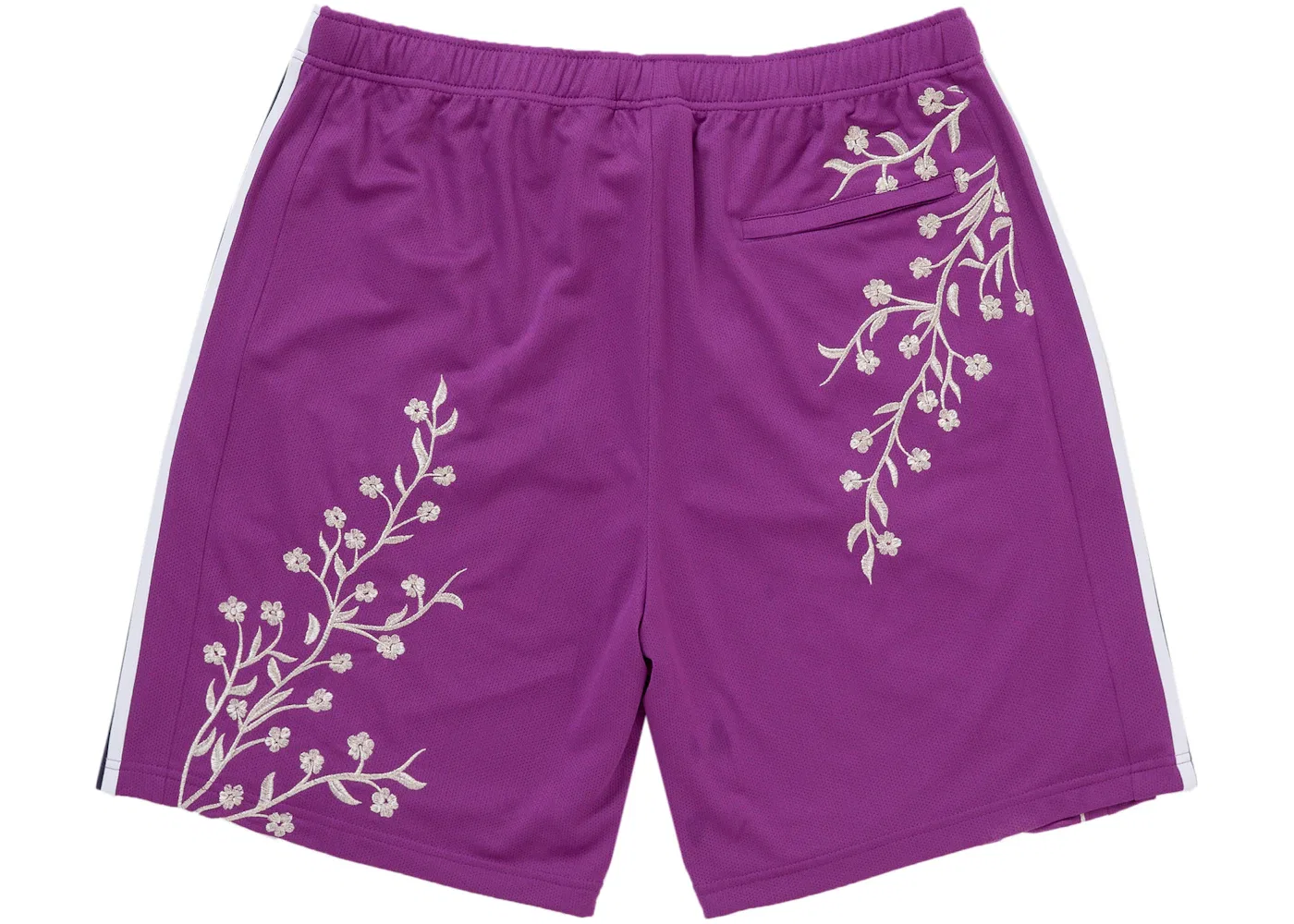 Мужские шорты с принтом Supreme Floral Soccer Short Supreme, Purple — фото 2