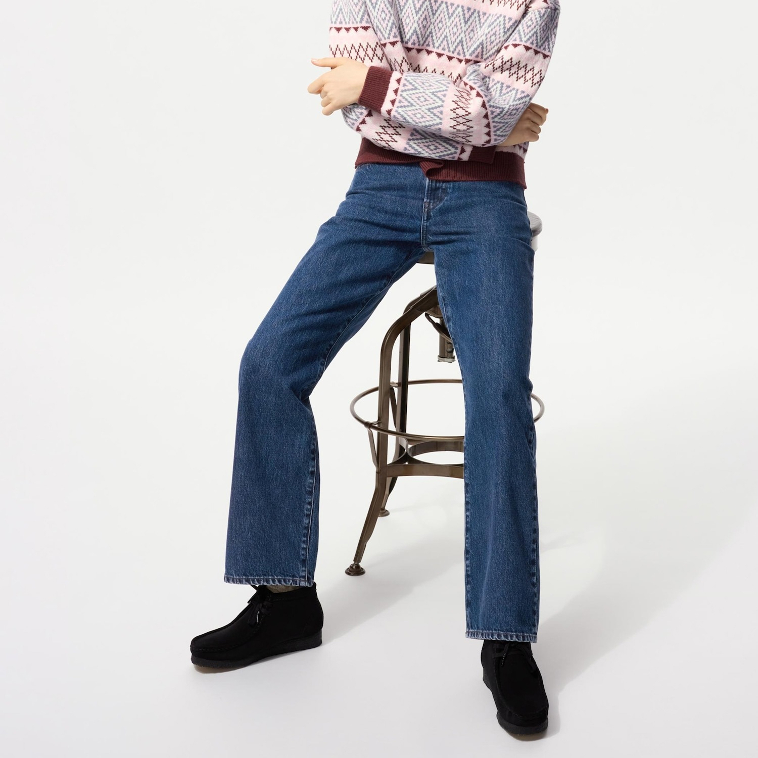 

Джинсы Uniqlo Straight, темно-синий