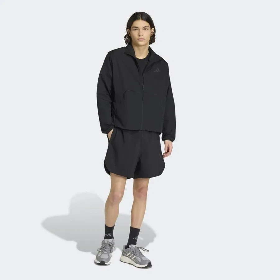 Шорты спортивные с длиной до колена adidas, Черный — фото 4