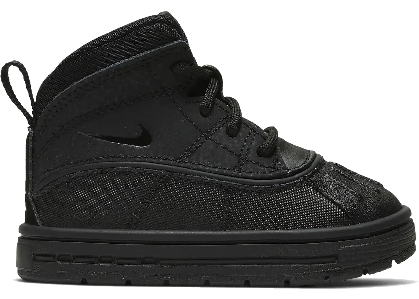 Детские ботинки на шнуровке Nike ACG Woodside II, Black/Black/Black