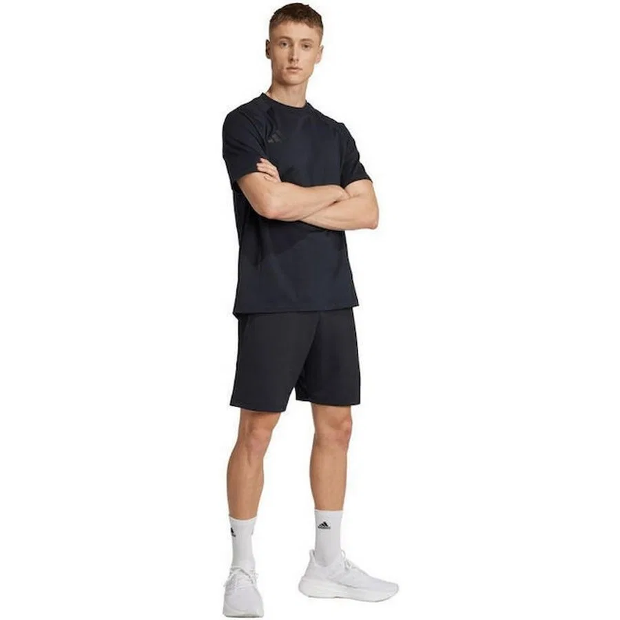 Футболка спортивная с длинным рукавом Tiro25 adidas, Черный — фото 3