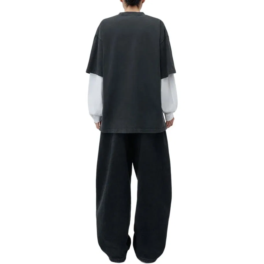 Женская футболка с круглым вырезом Carbon Black Alexander Wang, Carbon Black — фото 4