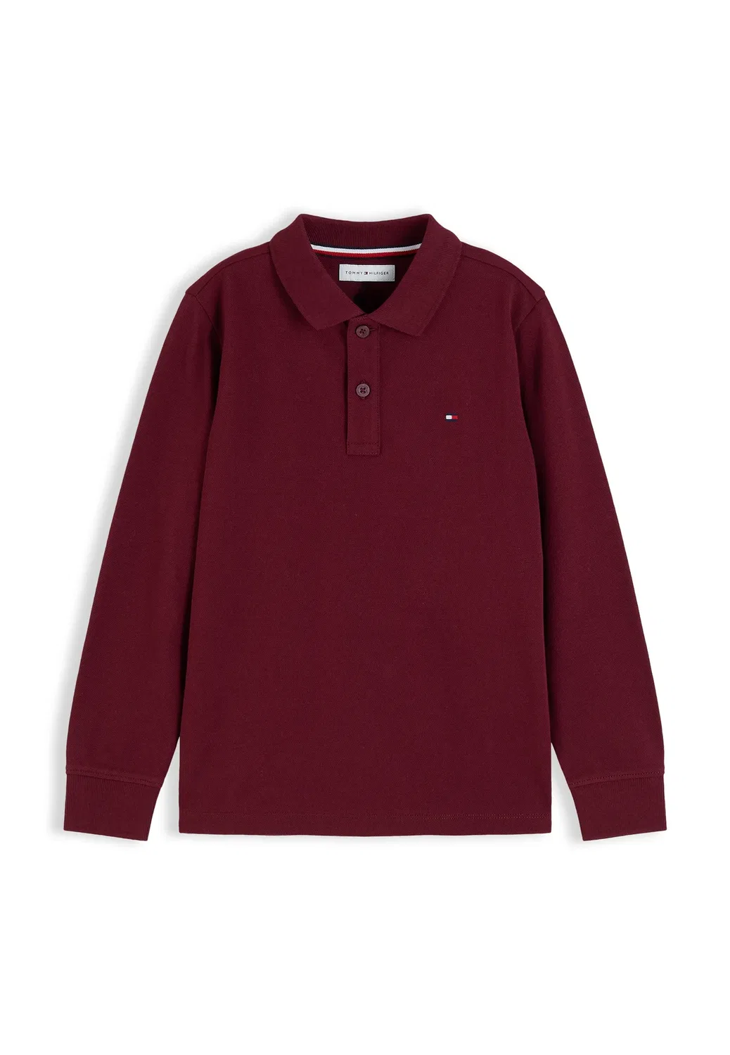 Рубашка поло с длинными рукавами Tommy Hilfiger, Burgundy — фото 4