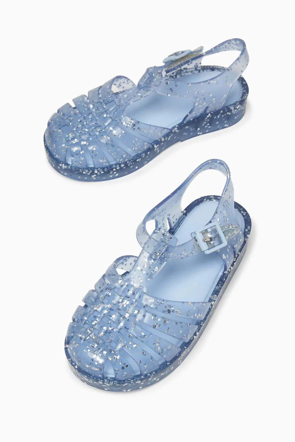 Сандалии блестящие Possession Mini Melissa, синий — фото 2