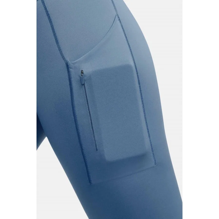 Женские леггинсы для тренировок с высокой посадкой и 6 карманами Nike Go Firm Support High Rise Full Length, Темно-синий — фото 4