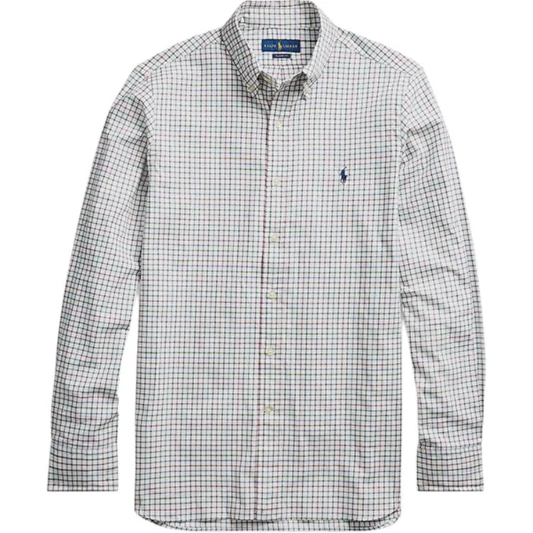 Мужская рубашка поло с коротким рукавом Polo Ralph Lauren, White Multicolor