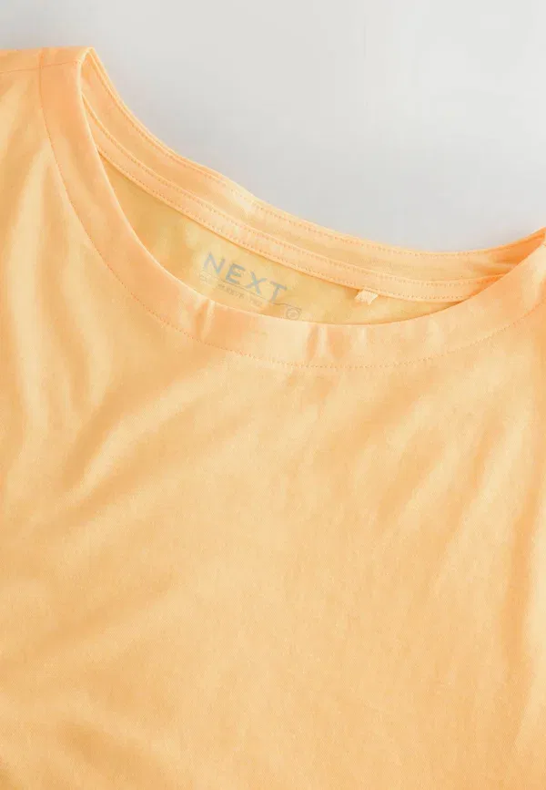 Футболка джерси Regular Fit Cap Sleeve T-shirt Next, orange, оранжевый — фото 2