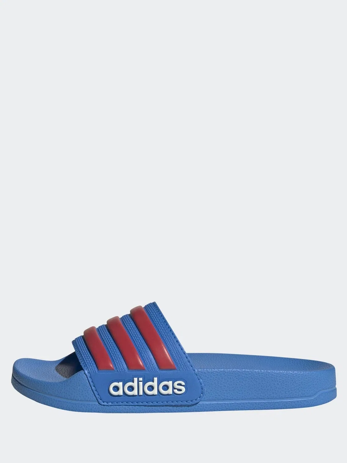 Сандалии-слайды adidas Adilette для детей, синий/красный — фото 2