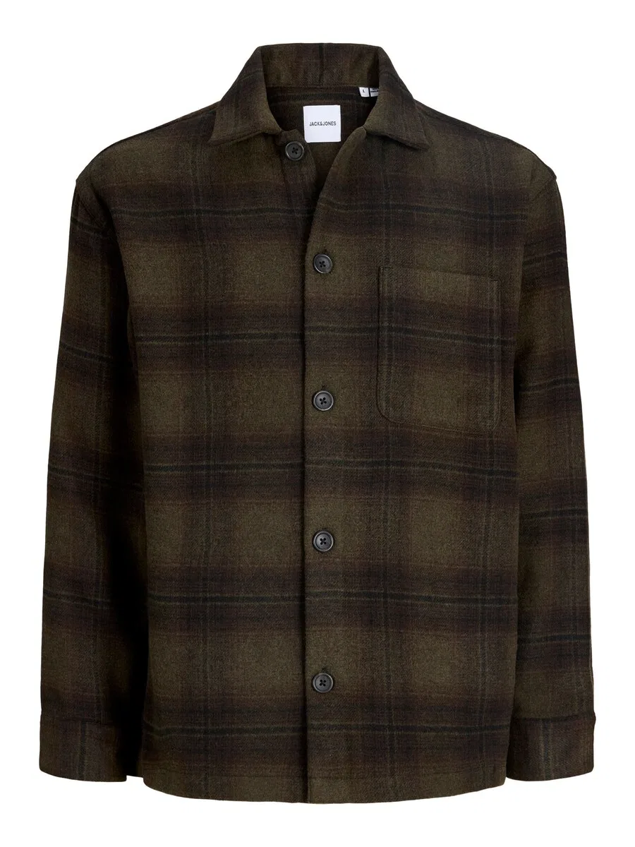 Детская куртка Jack & Jones Junior стандартного кроя, межсезонная, зеленого цвета