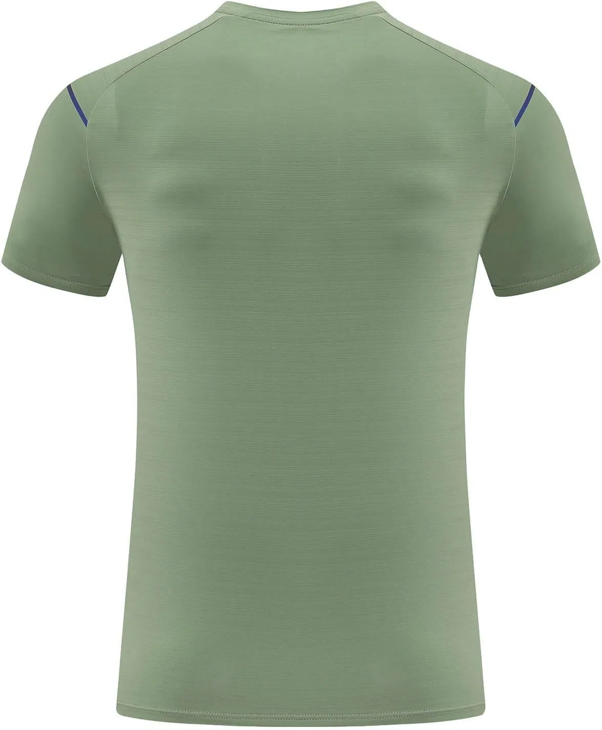 Мужская футболка с V-образным вырезом, 3/4 рукав, Regular Fit, Army Green — фото 4