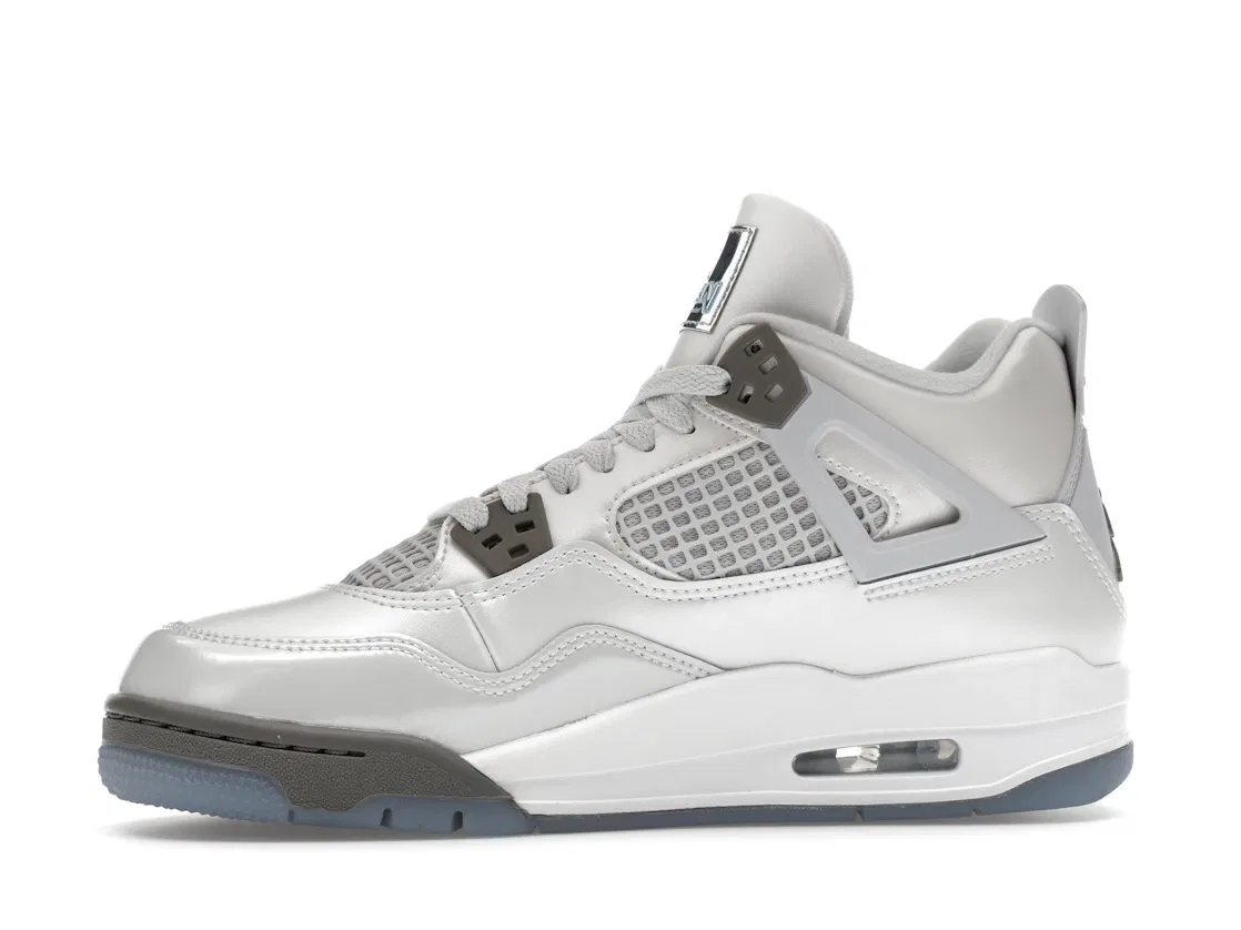 Детские кроссовки Lifestyle с цветовым акцентом Jordan 4 Retro Jordan, Photon Dust/Blue Chill/Flat Pewter/White/Blue Tint — фото 3