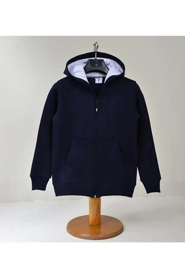 Детский кардиган с капюшоном на молнии Kidspitircik, Navy Blue