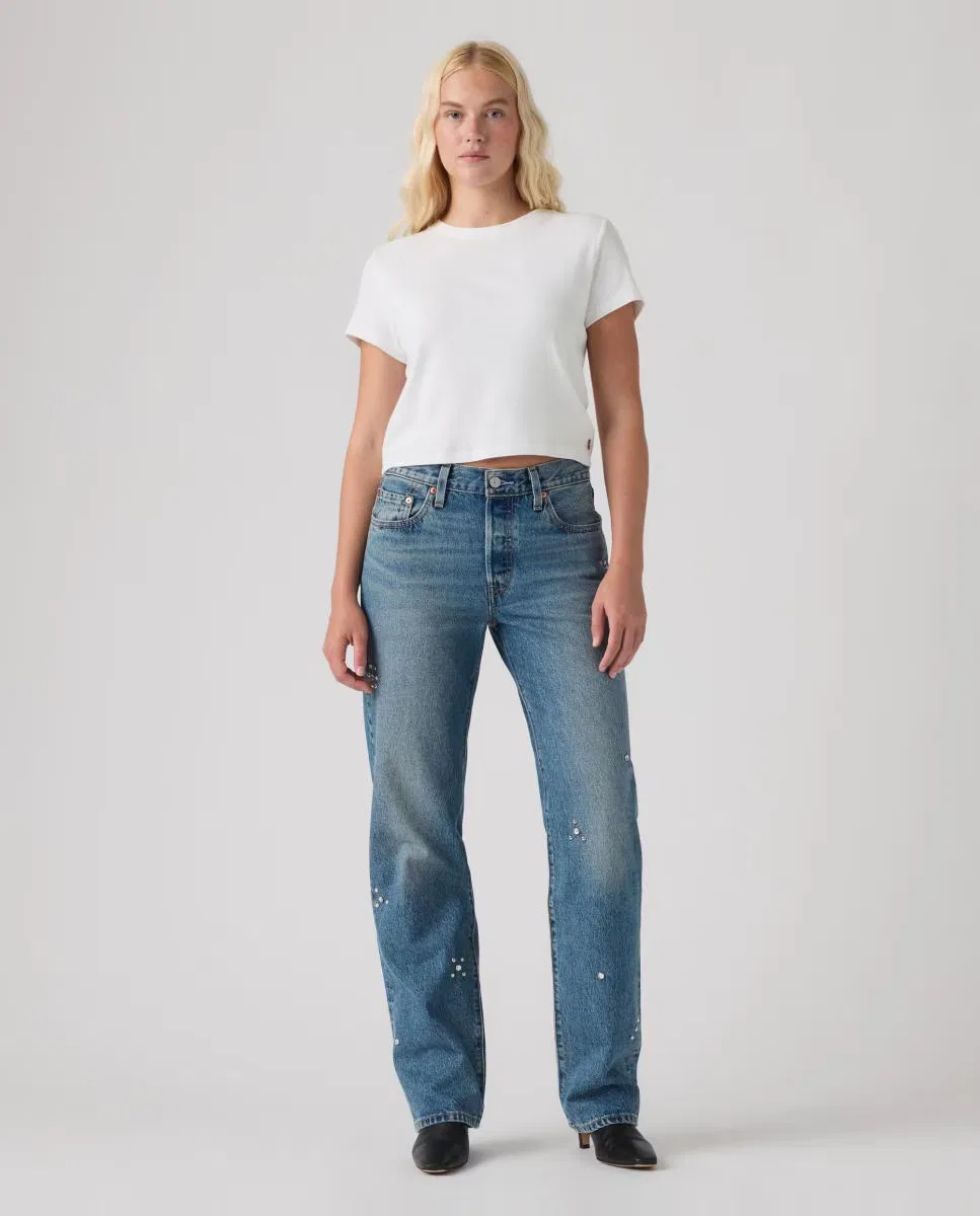 Женское прямые джинсы, Vaquero Recto 501 90s, Levi's, синий
