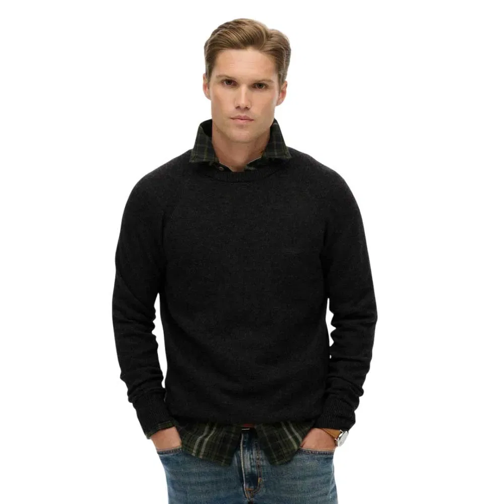 Свитер Wool Blend Superdry, черный