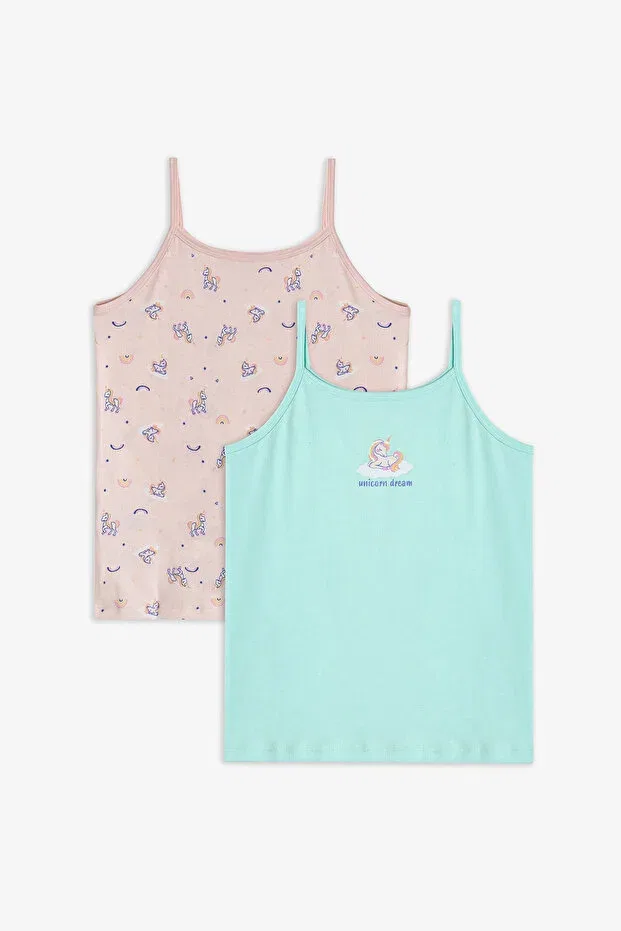 Детская майка для девочек хлопковая Unicorn Dream Penti, Mint Green