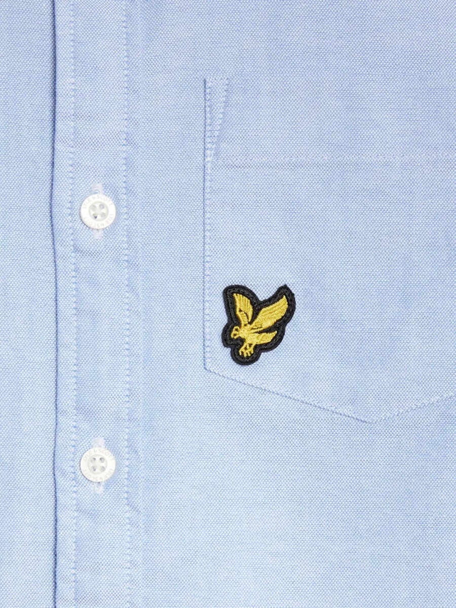 Рубашка на пуговицах Lyle & Scott прямого кроя, светло-голубой — фото 2