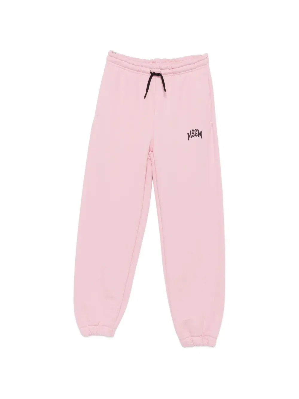 Спортивные брюки с кулиской и логотипом MSGM Kids, розовый