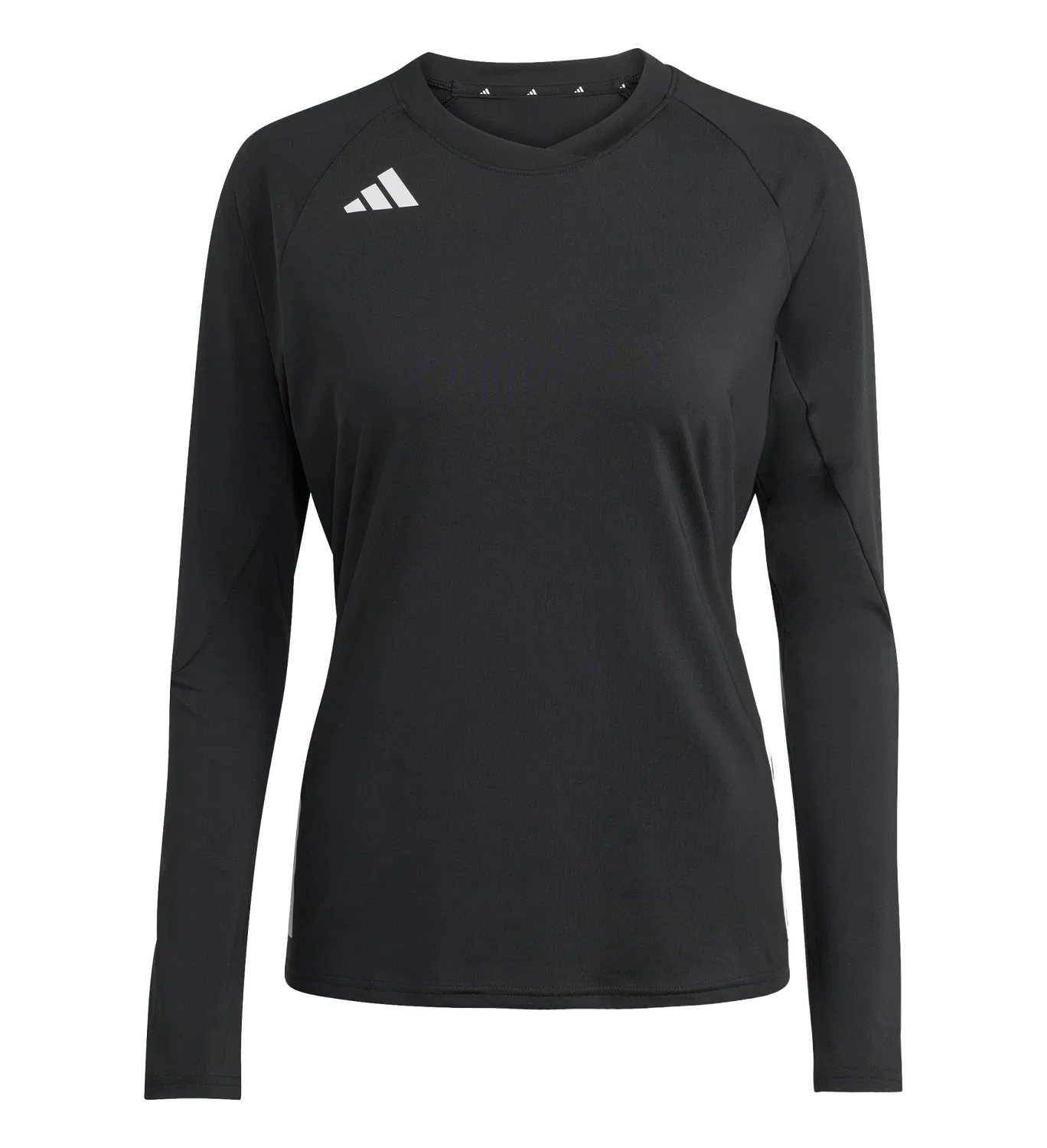 Женская длинная футболка с длинным рукавом Adidas, черный