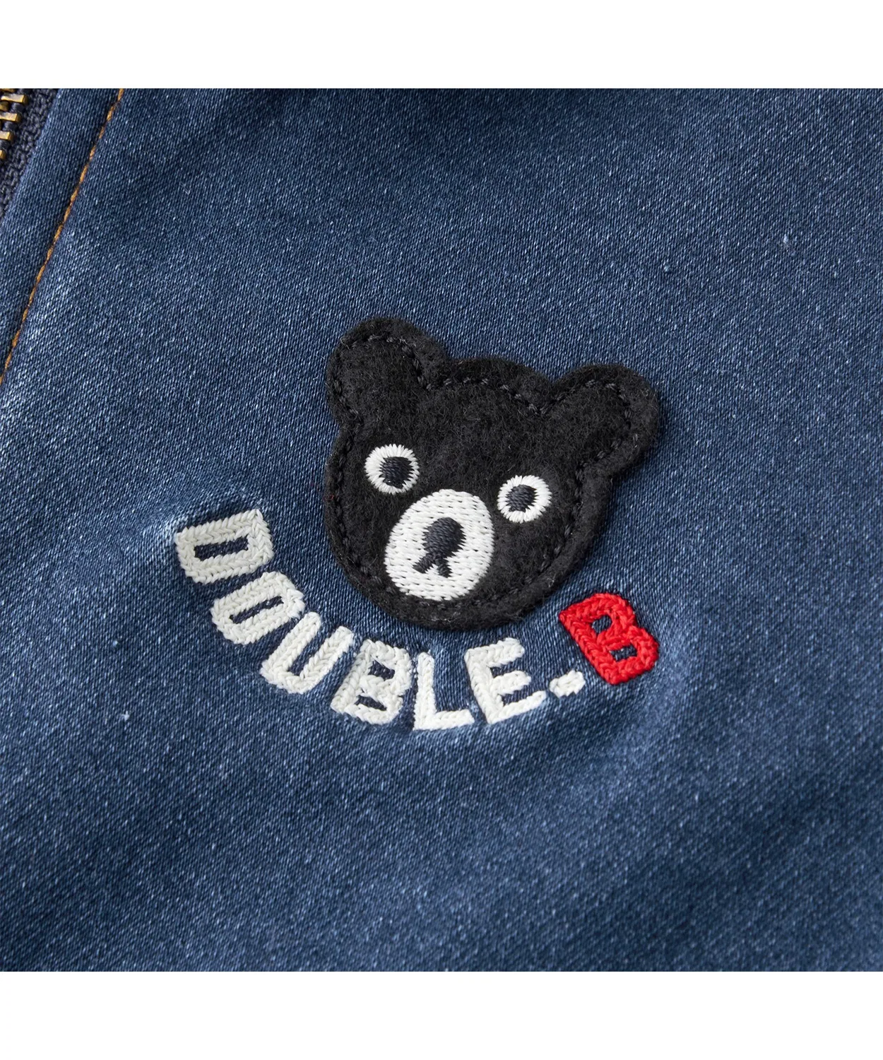 Детский денимовый комбинезон с длинным рукавом модель THE!FIRST DOUBLE_B, Indigo Blue — фото 4