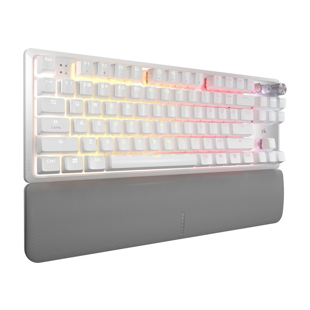 Проводная игровая клавиатура Corsair K70 PRO TKL, белый, английская раскладка — фото 3