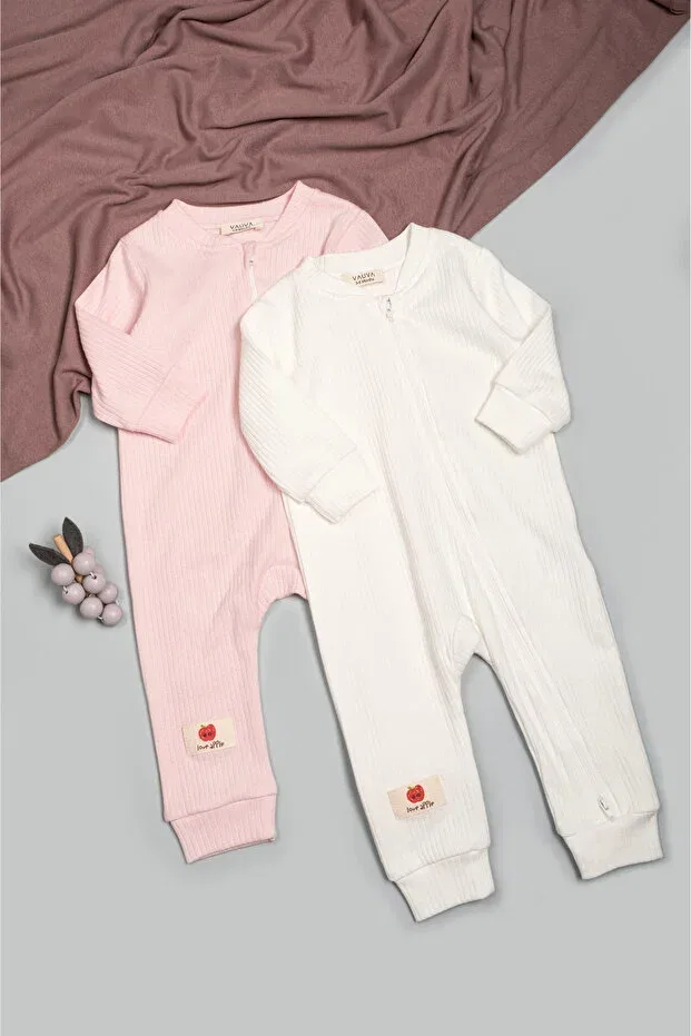 Детский комбинезон для сна с длинным рукавом Basics Vauva, Pink
