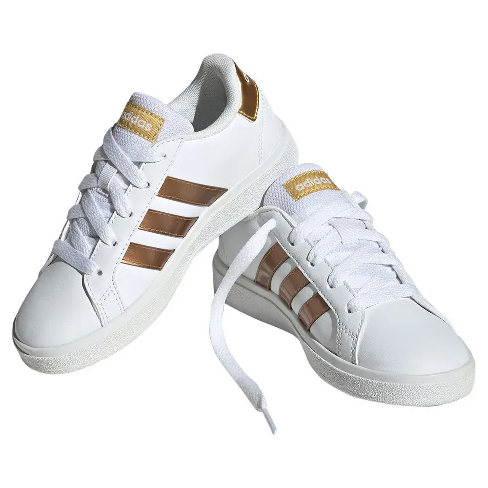 Детские кроссовки для девочек Grand Court 2.0 Adidas, Beige — фото 4