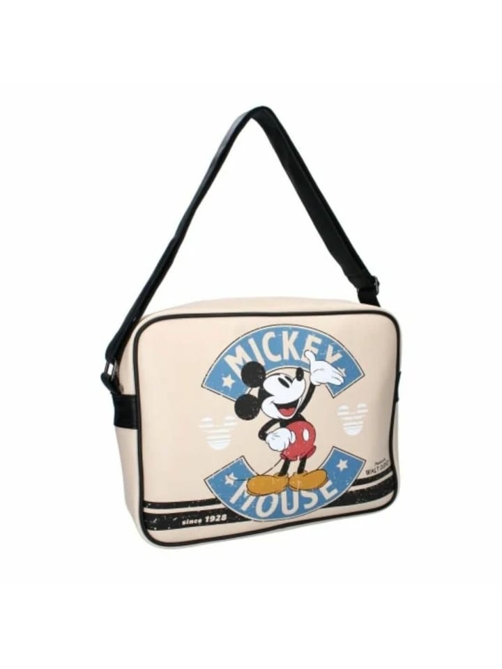 

Рюкзак Disney Mickey Maus Umhänge Hand Tasche Shopping Shopper Bag, бежевый