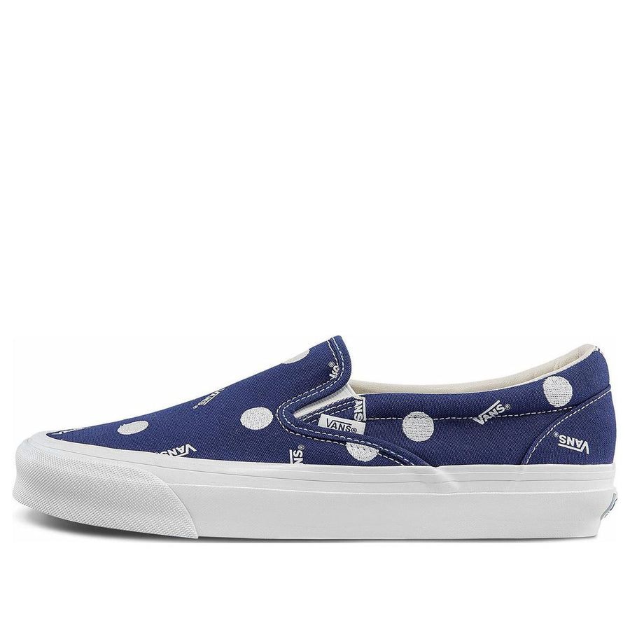 

Кеды Vans OG Classic Slip-on LX Low Top Casual Skateboarding Shoes Unisex White Blue, белый