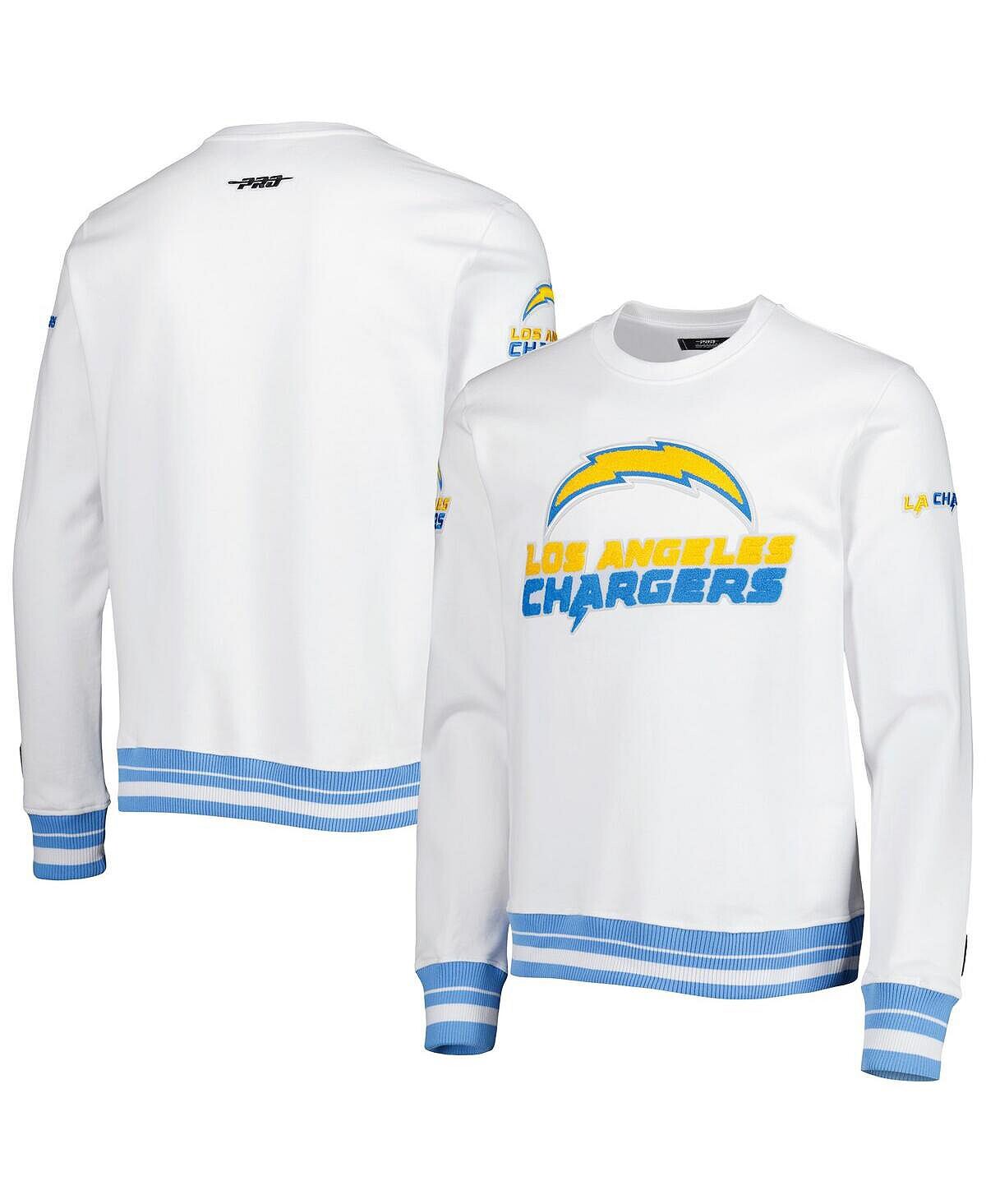 

Мужская толстовка la chargers white mash up pullover Pro Standard, белый