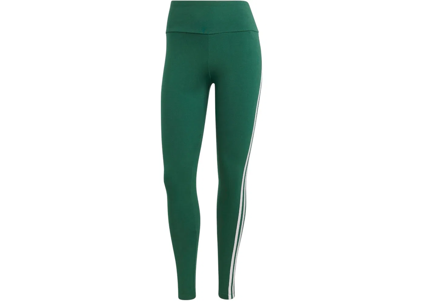 Женские леггинсы с тремя полосками Adidas, Collegiate Green