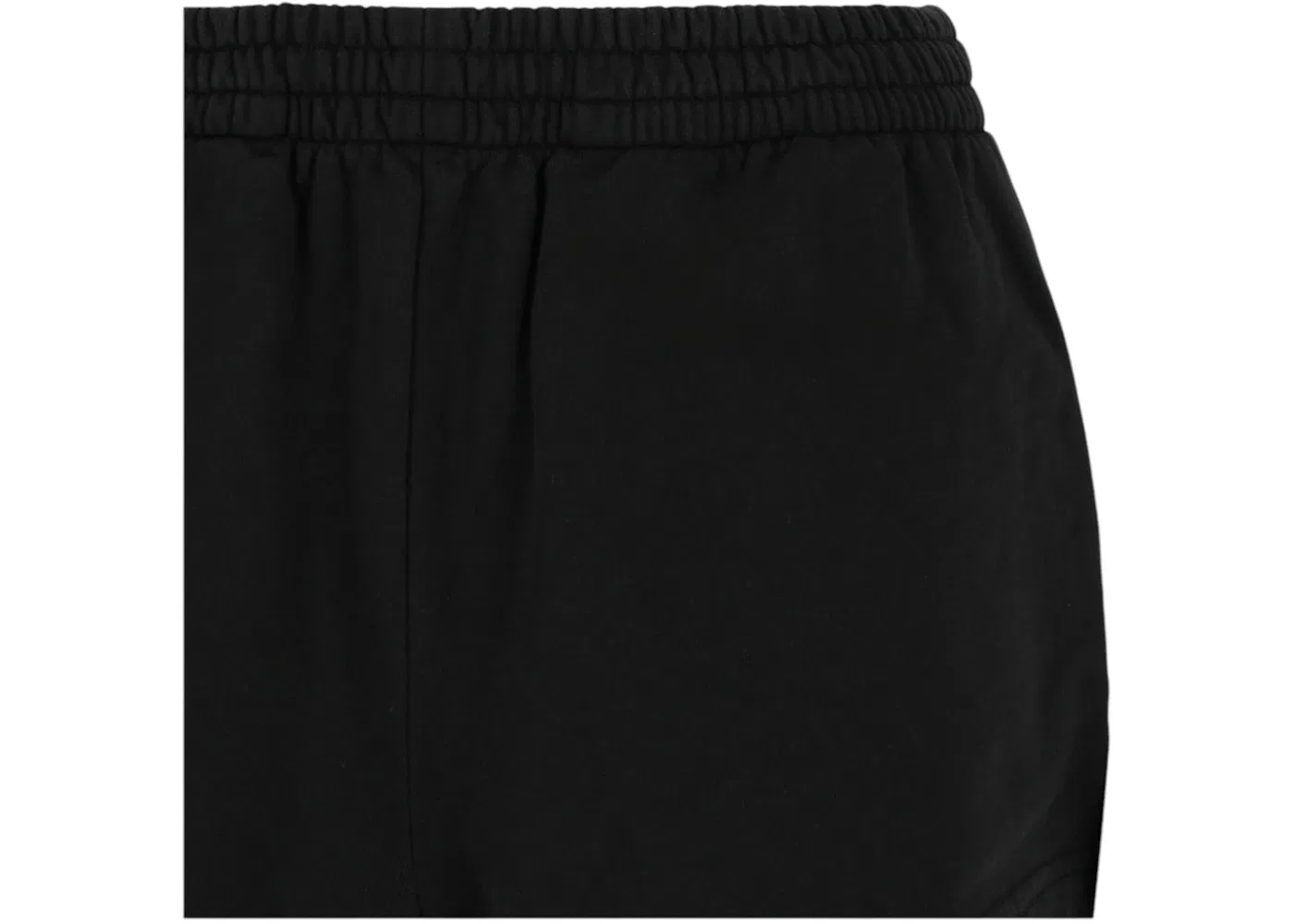 Женские шорты из флиса с эффектом потертости Running Shorts Balenciaga, Stonewash Black — фото 3