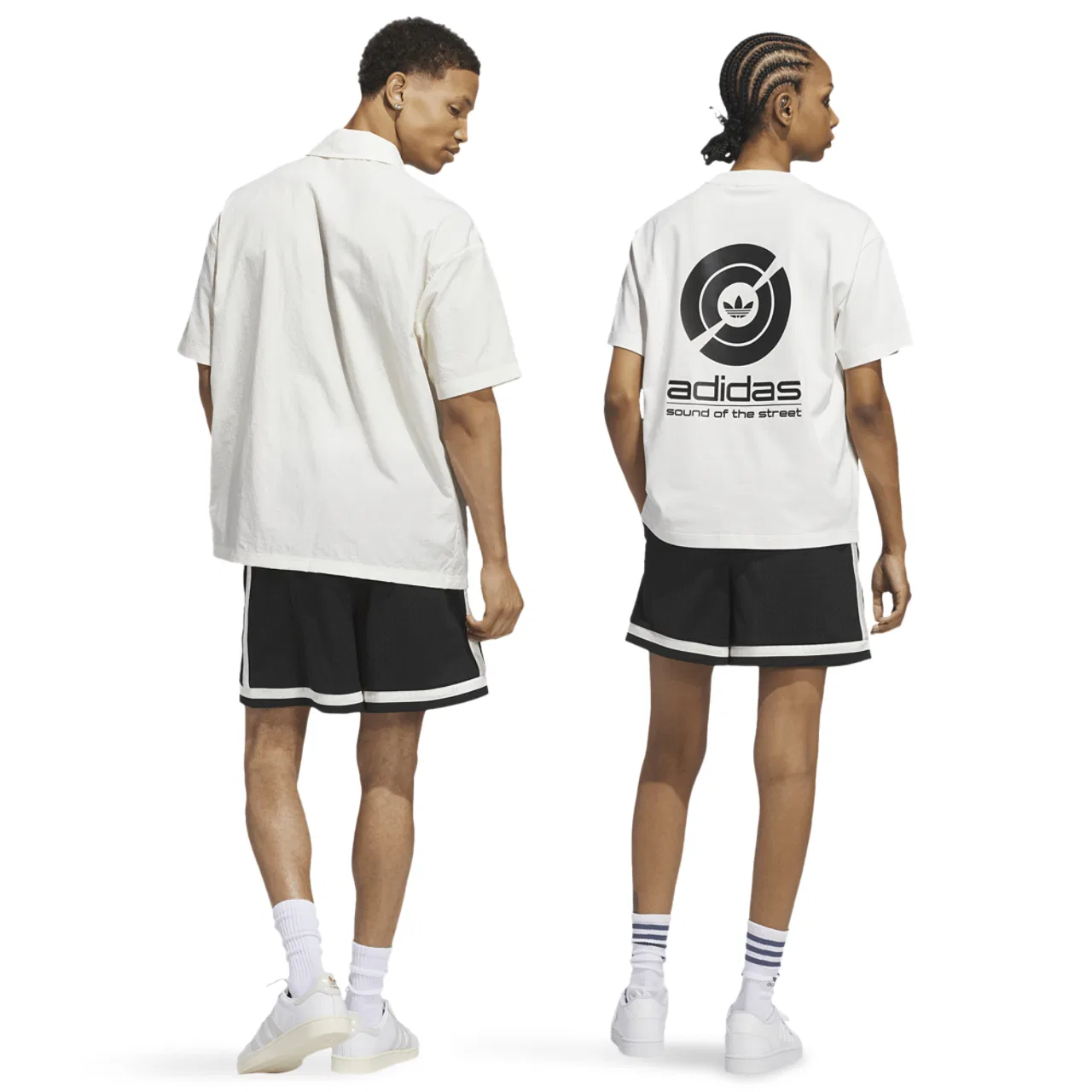 Шорты для мужчин Warp Knit Adidas, цвет Black/Ivory — фото 2