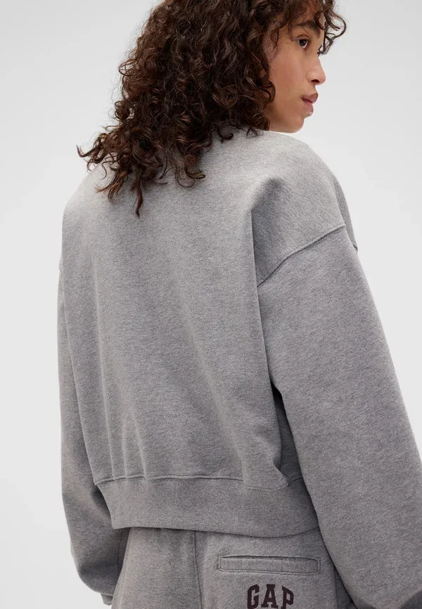 Толстовка Victoria Beckham из плотной французской махровой ткани - толстовка Gap, серый — фото 3