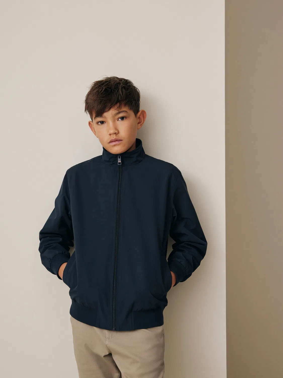 Куртка Харрингтон, модель Navy Harrington Jacket Next, темно-синий — фото 2